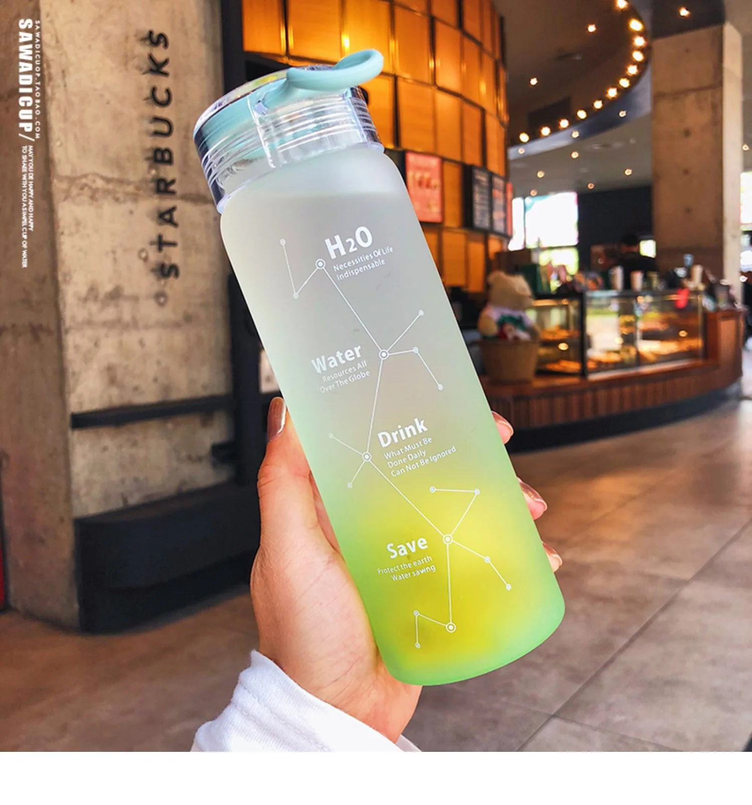 ZORRI стеклянная бутылка для воды шейкер звездное небо бутылка летняя свежая матовая стеклянная герметичная уличная скраб бутылки для воды 460 мл