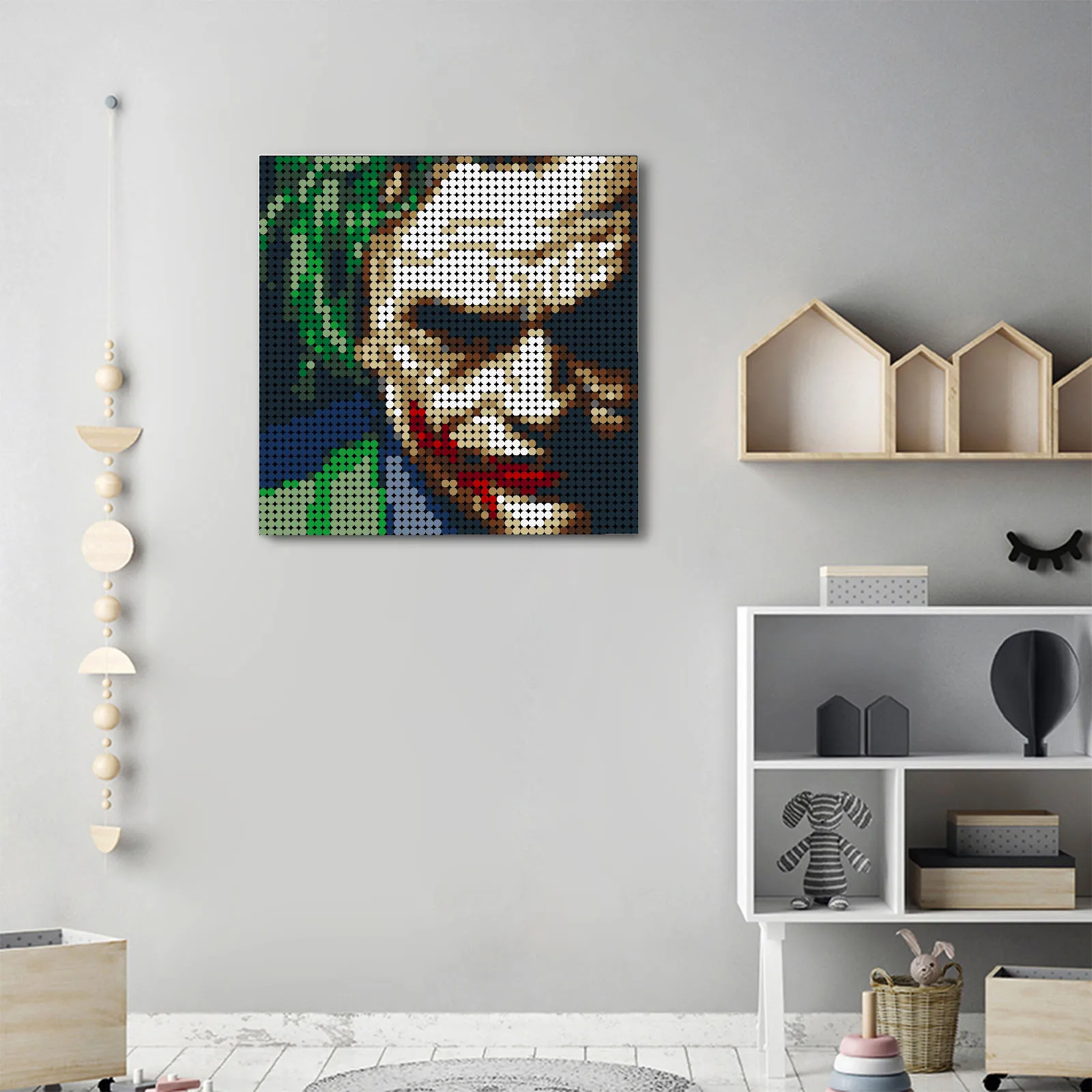 MOC Pixel художественные кирпичи строительные блоки из известного фильма воин