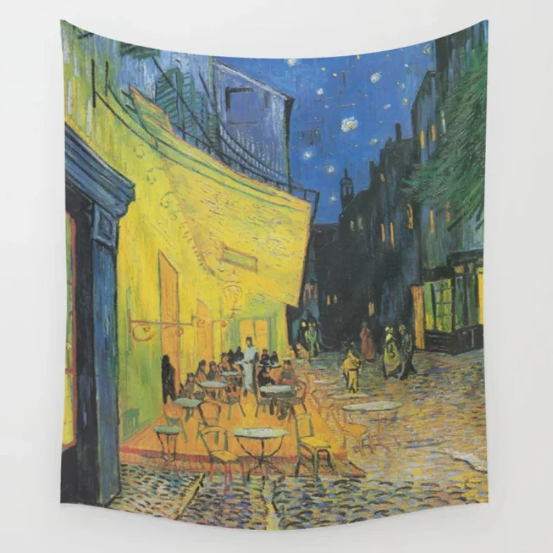 

Cafe Terrace At Night By Vincent Van Gogh Tapestry Wall Hanging Bedspread Wall Art Bedding Curtain Throw Personalized Wall Decor