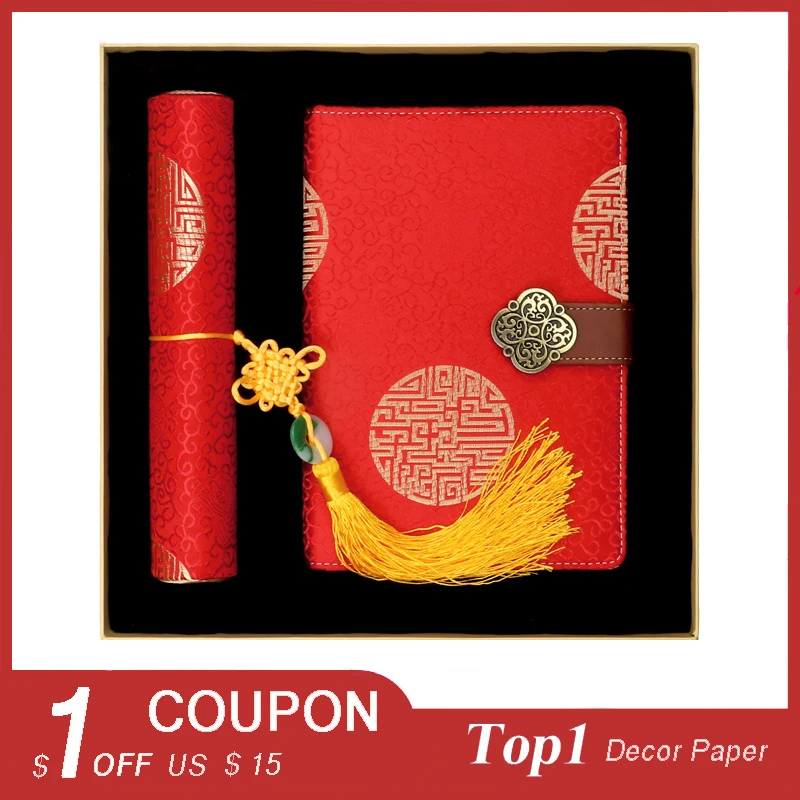 Tangfoo креативная шелковая в стиле ретро гобелен сочетание планировщика Записная