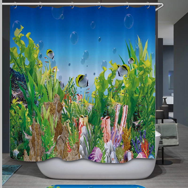 

Toilet Bathroom Curtain Shower Waterproof Polyester Shower Curtain WC