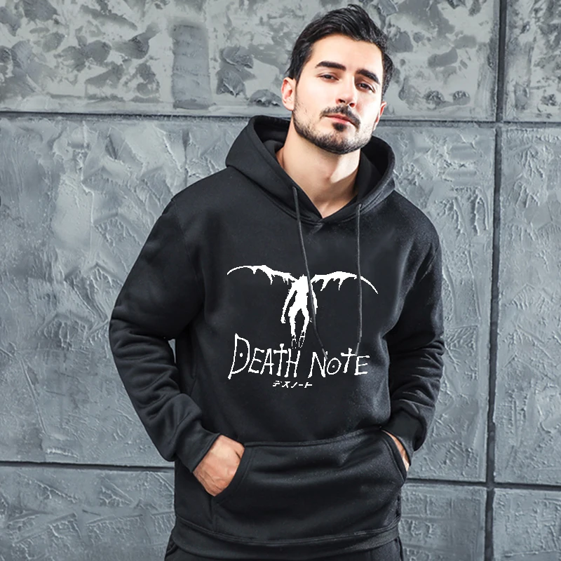 

Hot Japanese Anime Shinigami Ryuk Graphic Hoodie Men Women Death Note Pullovers Funny Cartoon Unisex Oversized Casual Sweatshirt