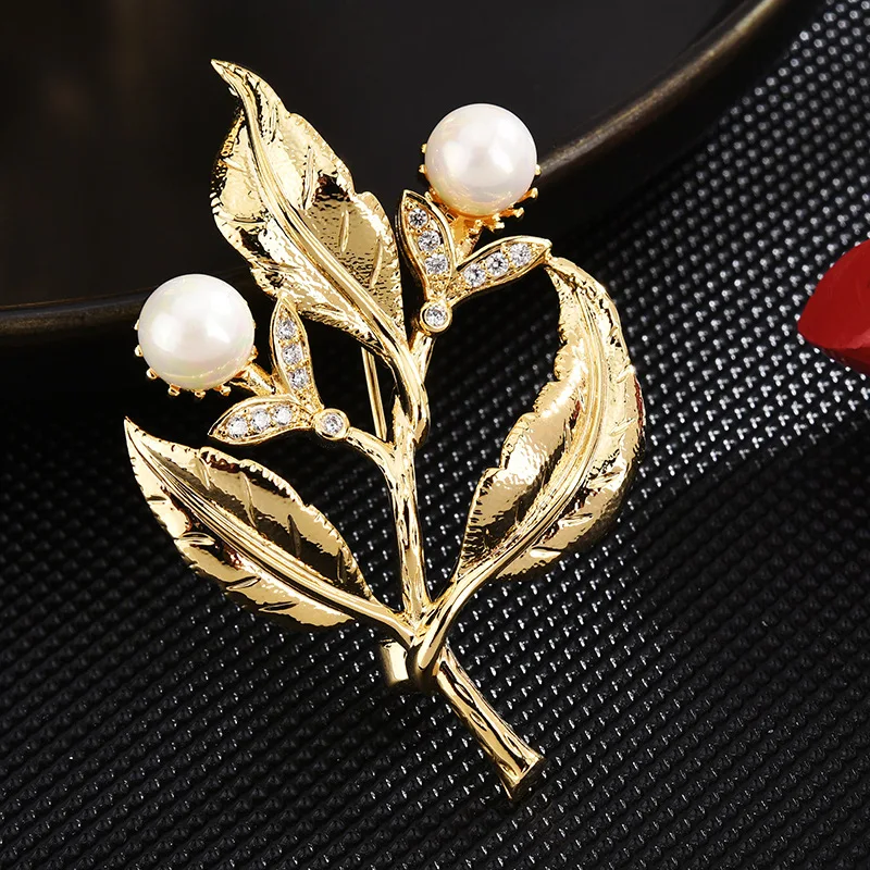 Плохой парень брошь в китайском стиле с фианитами виде ветки дерева булавка для