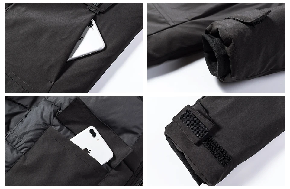 8XL, Мужская зимняя Новинка, длинная Повседневная куртка с капюшоном, парки, Мужская верхняя одежда, модные толстые теплые водонепроницаемые парки с карманами, мужские пальто