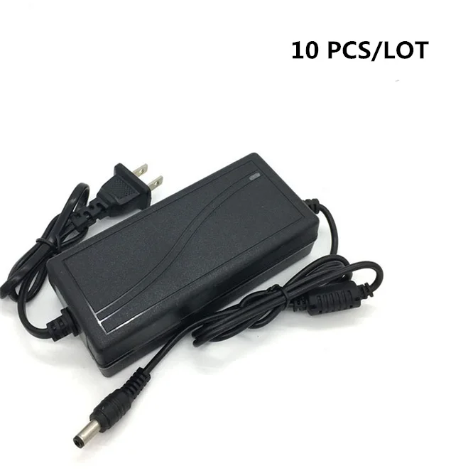 10 PCS/LOT lighting transformers AC 100V - 240V to DC 12V  5A Power Supply Adapter Converter Charger For LED Strip light US Plug