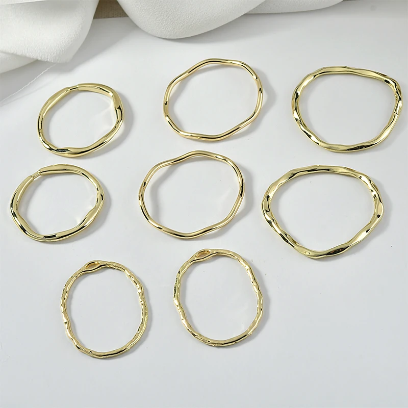 

Alloy Simple Geometry Irregular Circle Pendant DIY Earrings Jewelry Material Hand-made Earrings Accessories