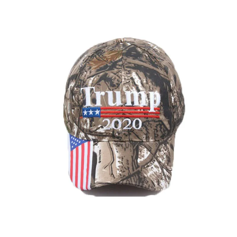 Мужская камуфляжная кепка Трамп 2020 MAGA вышитая шляпа Keep Make America Great Again бейсболка