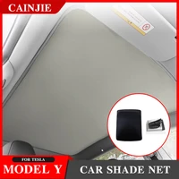 for tesla model y 2021 accessories shade net roof skylight shades protector sunshade car sun visor sun shade 2020 new