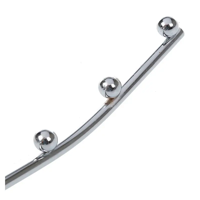

Wall Mount Waved Waterfall Hanger Rack 7 Beads Garment Display Hooks