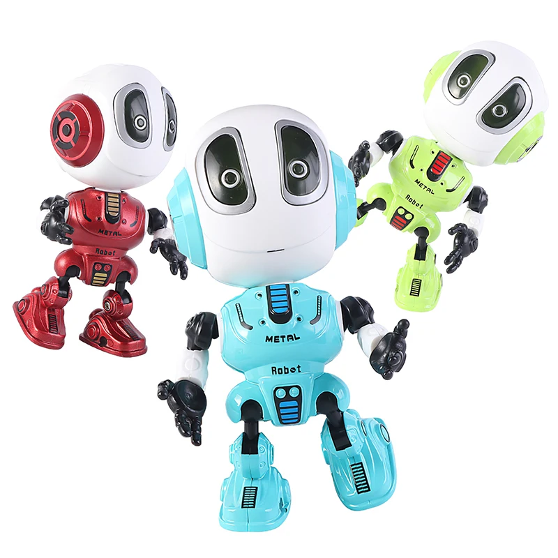 Mini Head Touch Sensor Recording Talking Alloy Robot Voice Dialogue Cute Early Education Intelligent Deformation Robots Doll Toy | Игрушки и