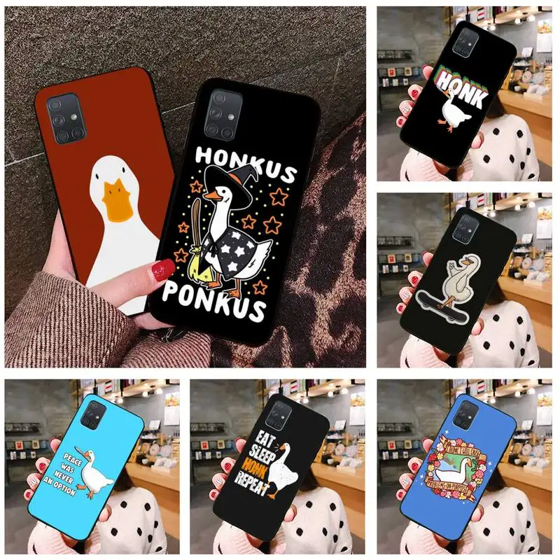 Мягкий чехол для телефона без названия гусиная игра Samsung Galaxy A21S A01 A11 A31 A81 A10 A20E A30 A40