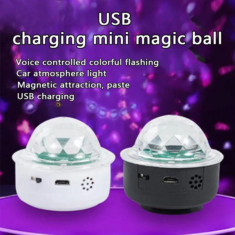 

RGB Color Mini Car Stage Light 6W Portable LED Effect Lights for Disco Family Party Holiday Effect Lamp Recharge Laser 1PC
