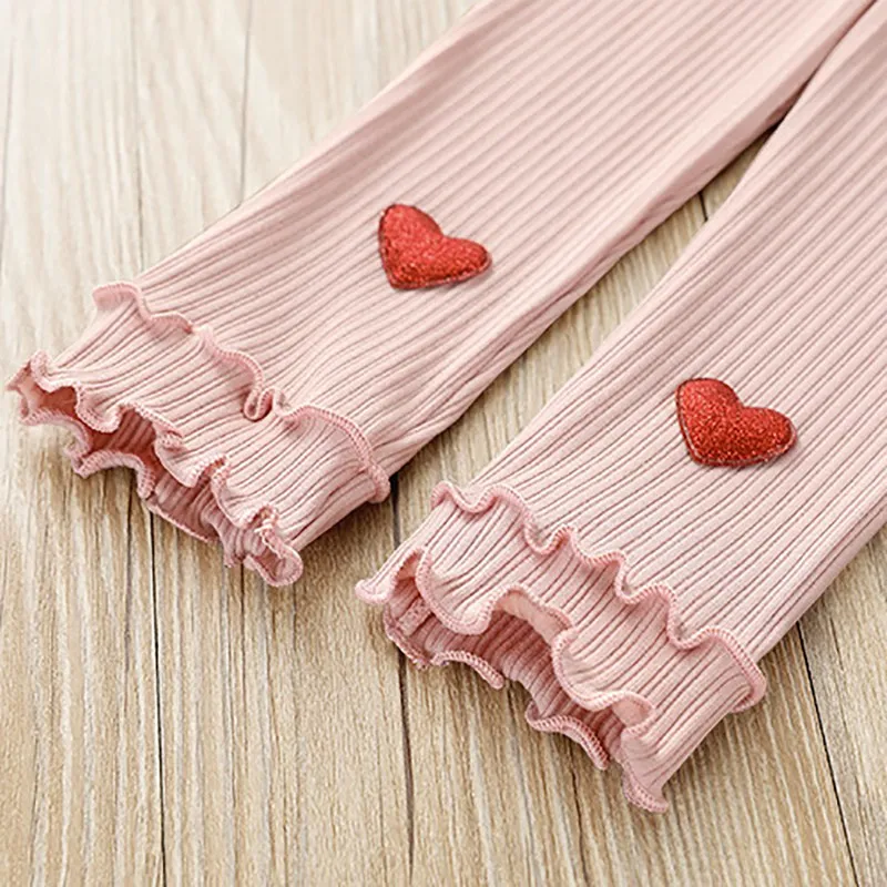 Яркие штаны для девочек Детские леггинсы Сезон осень Леггинсы Милые эластичные