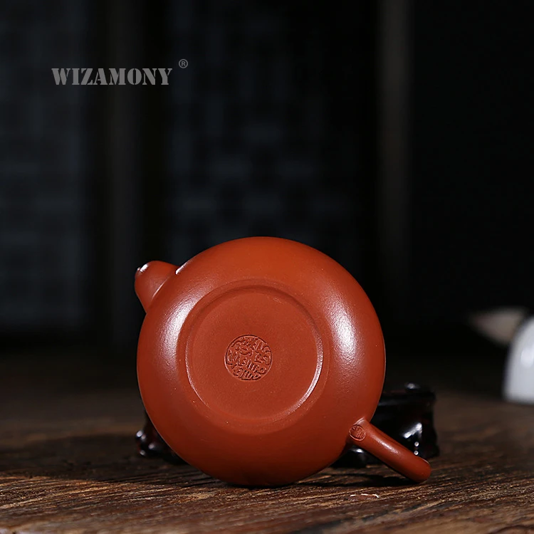 

WIZAMONY Handmade Purple Clay tea set Zisha Ceramics Arts xishi Teapot Porcelain yixing Clay China Tea Set Tea cup Drinkware