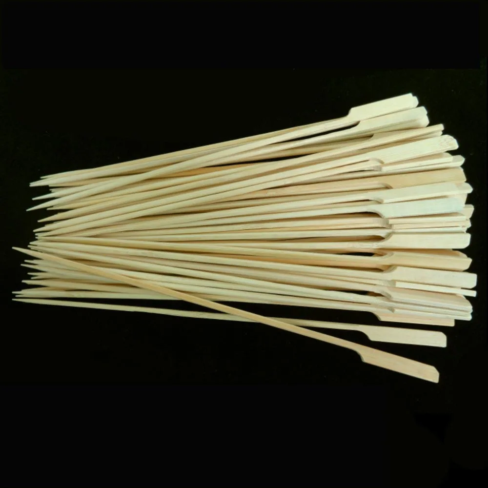 100 шт. бамбуковые шашлыки для барбекю вечерние принадлежности палочки