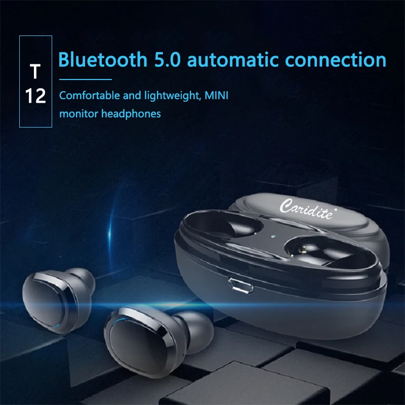 Caridite Популярные TWS беспроводные Bluetooth наушники Ture стерео бизнес глубокие басы