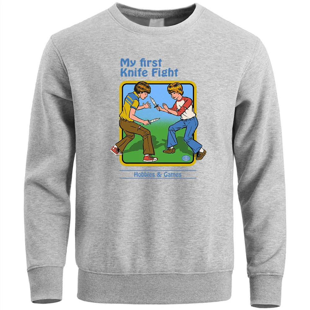 

Толстовки My First Knife Fight манга одежда для мужчин Удобная уличная одежда Аниме Мужская Толстовка Harajuku Повседневная оверсайз