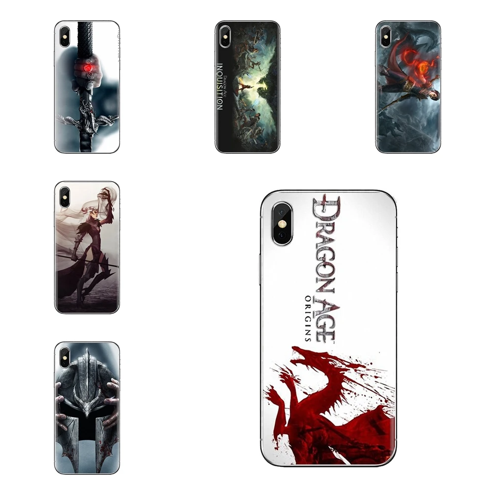 Силиконовый чехол для телефона Dragon Age Inquisition Game Illust iPod Touch Apple iPhone 4 4s 5 5S SE 5C 6 6S 7 8 X XR XS