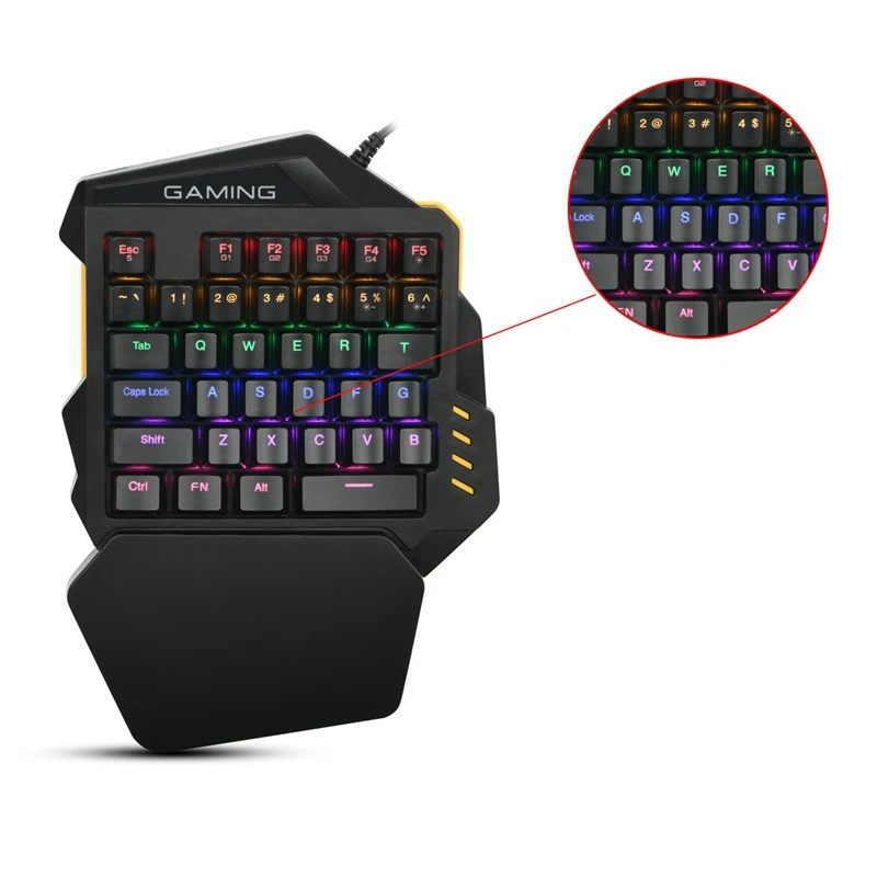 G94 USB механическая клавиатура 35 клавиш 3 вида светодиодный подсветка Механическая