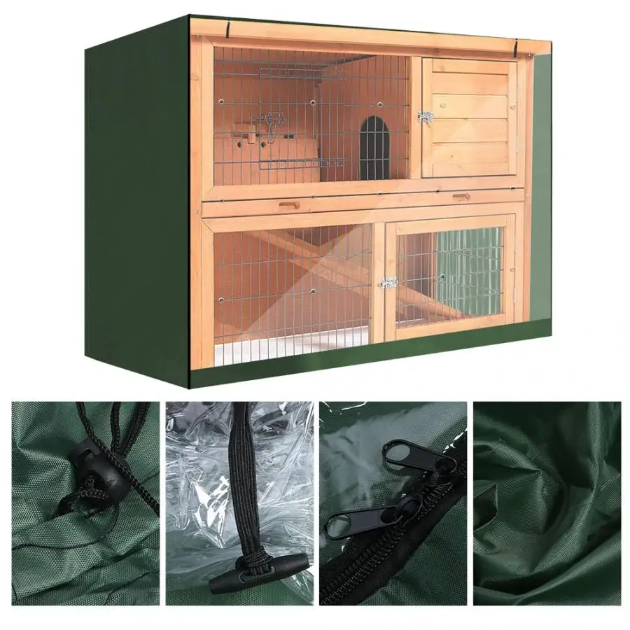 Птицеводство Ткань Оксфорд двойной слой Кролик Хатч пылезащитный чехол