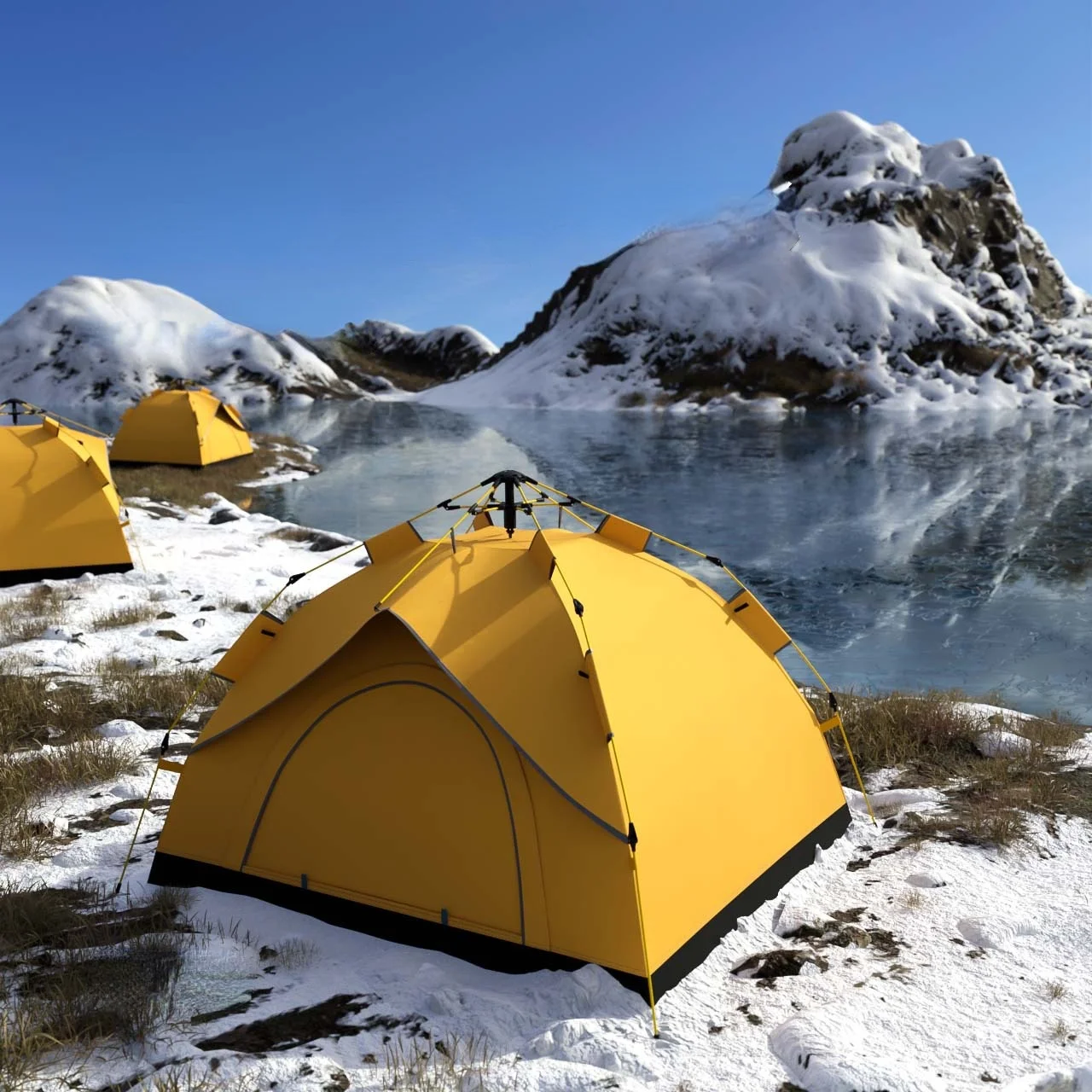 

Палатка Автоматическая на 3-4 человека, портативный Семейный тент для походов и путешествий, двухслойная, мгновенная установка