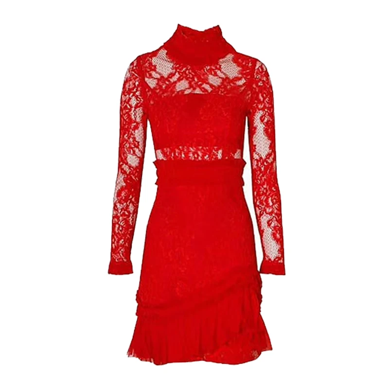 Рекомендуется INS BloggerVintage сексуальное кружевное трехцветное платье для вечеринки