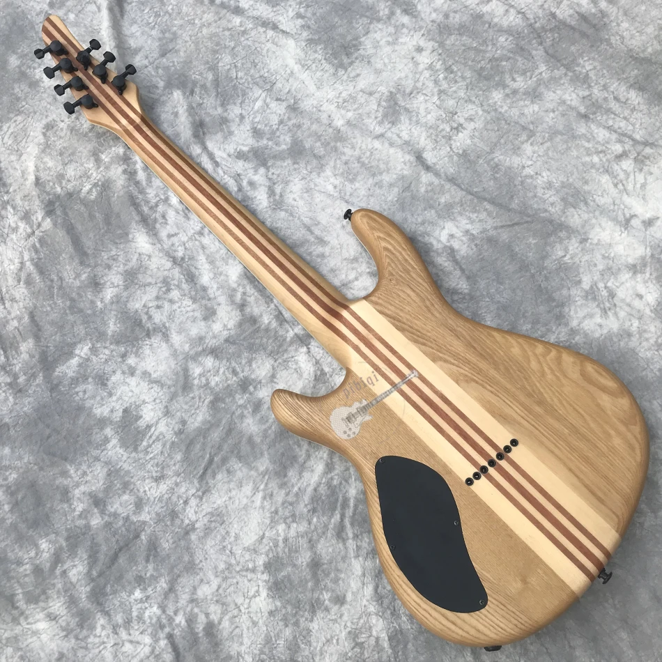 Custom shop электрогитара на заказ, стиль,7-струнная матовая отделка, корпус через шею, Пользовательский логотип и цвет