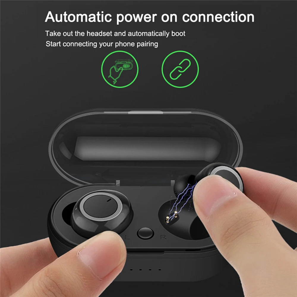 Наушники вкладыши TWS Bluetooth гарнитура 3D стерео наушник двойной микрофон