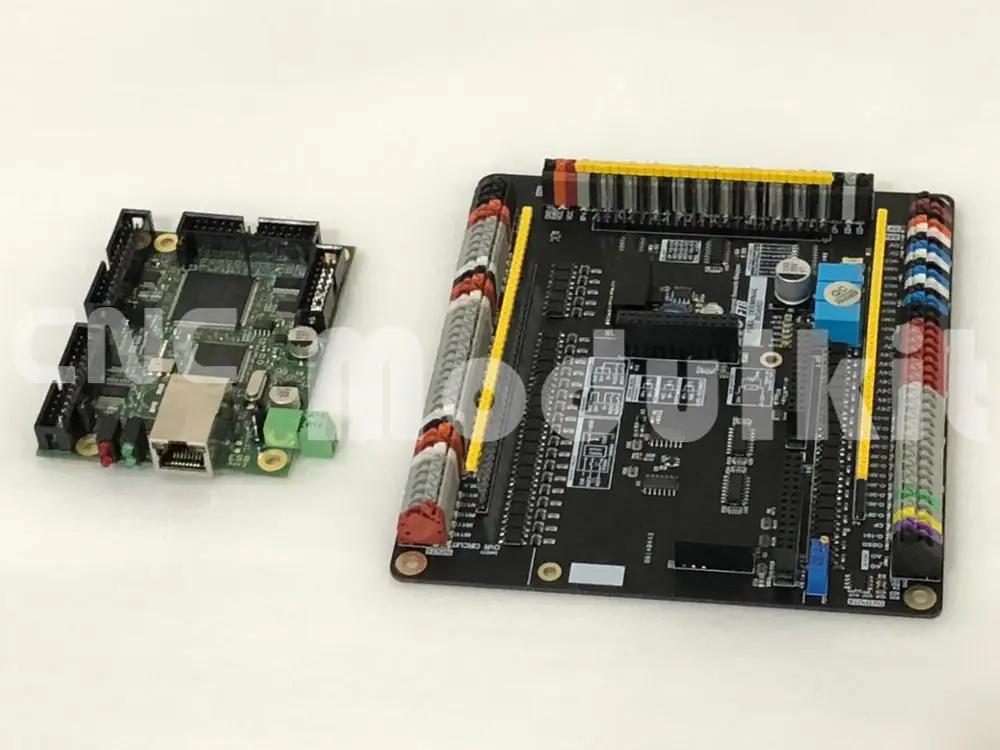 6 Axis Ethernet Smooth Stepper Interface Adapter CNC Motion Control Mach 3/4 ESS & Intelligent Full Terminal Board
