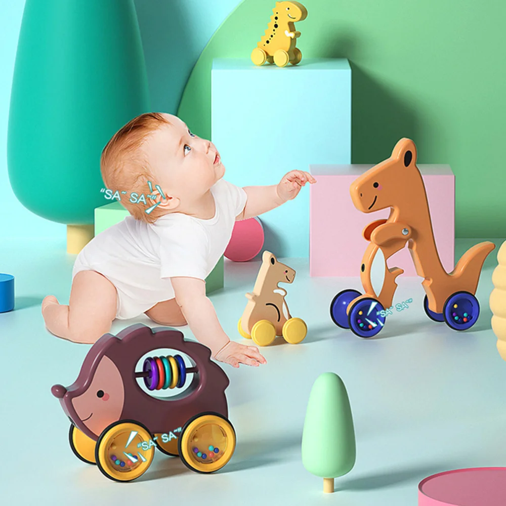 

Baby Rope Car Educational Cart Lovely Dragon Shape Cart