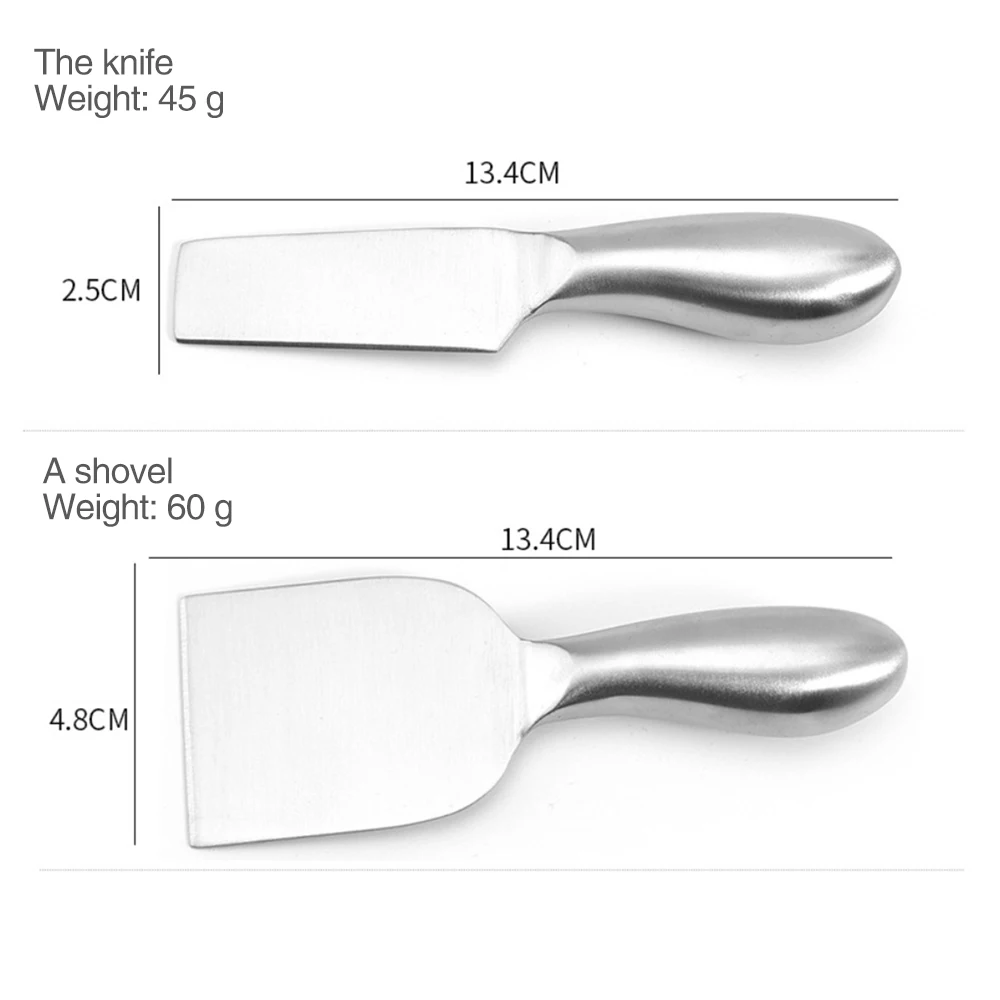 

4pcs Cheese Cutter Comfortable Handle Cheese Slicer Cake Spatula Butter Knife Easy to Clean Cheese Graters Set Kitchen Utensils