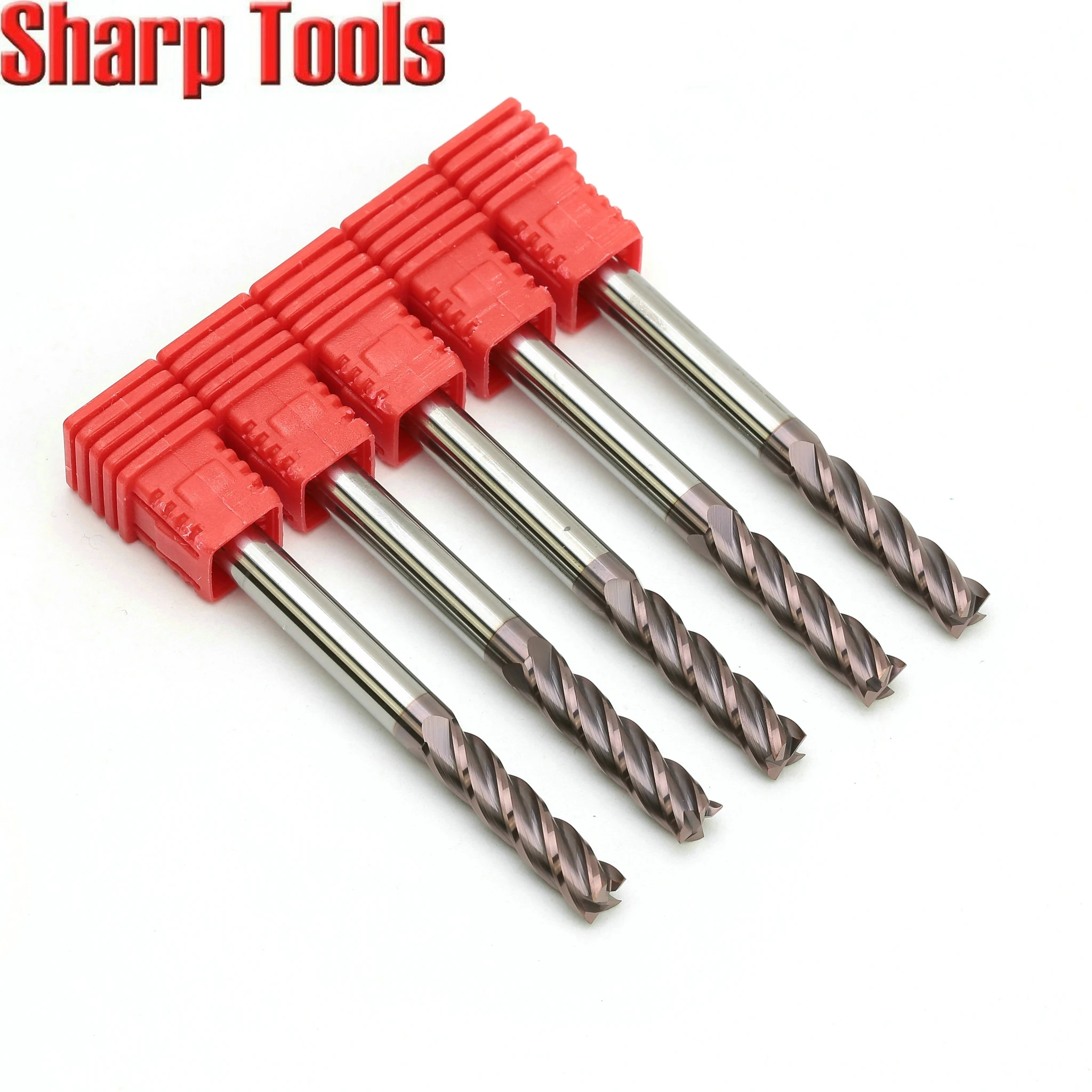 Фрезы из карбида вольфрама с 4 канавками 5 шт. 6 х20х75 мм|Фреза| |