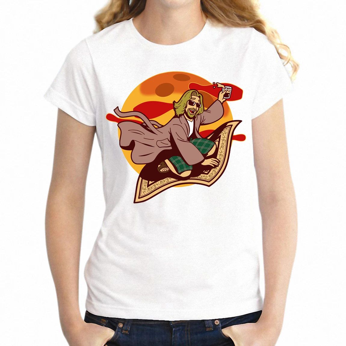 Новая женская футболка БОЛЬШОЙ ЛЕБОВСКИ для девочек Dude abides Mark It Zero Geek уличные