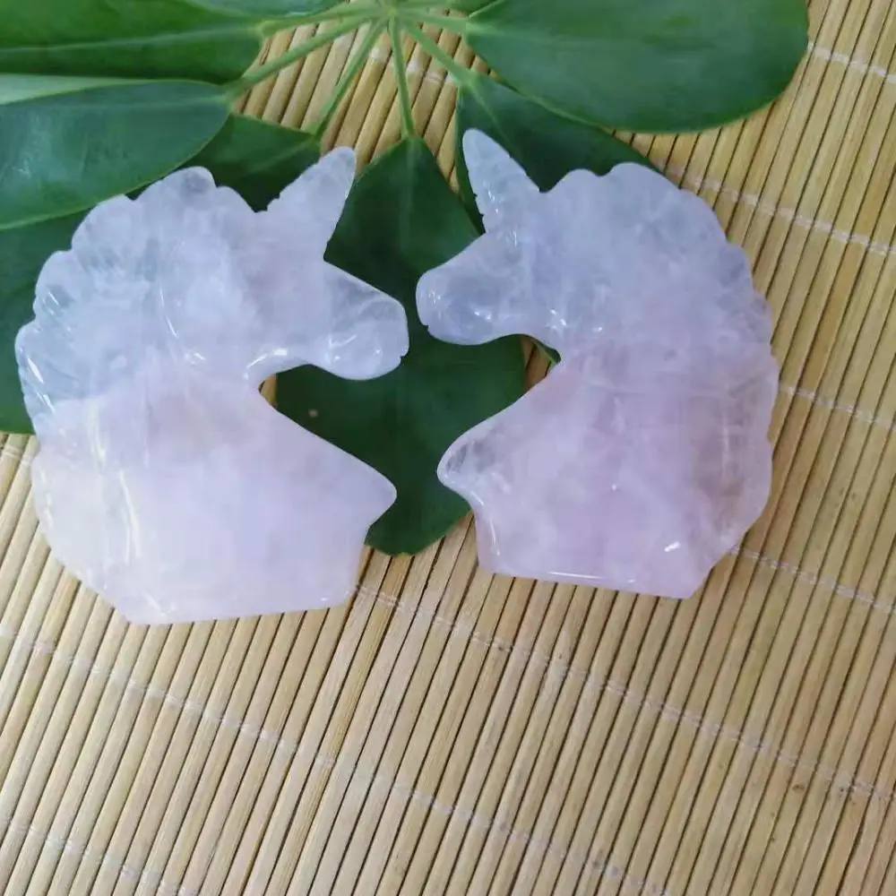 High Quality 2.5inches Various Gemstone Unicorns Shape Crystal Cute Animal Hand Polished Feng Shui For Gift& Home Decor WYQ