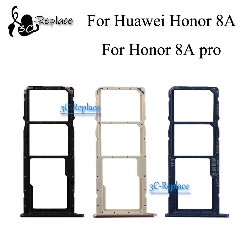 6 1 дюймов для Huawei Honor 8A/Honor 8A pro JAT L29 L21 лоток sim карты Micro SD держатель Слот запчасти