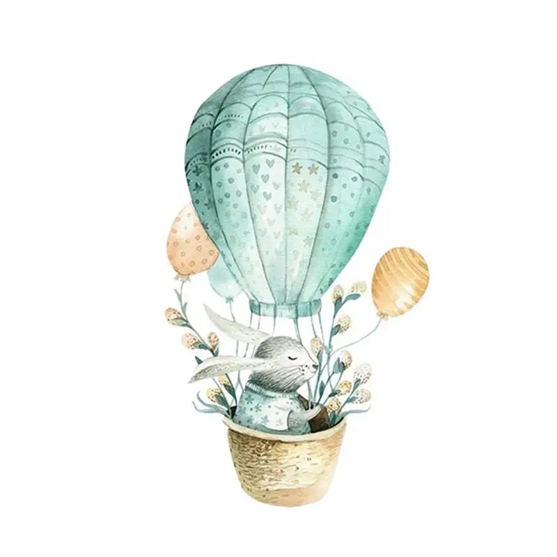 1 шт. мультяшный кролик на воздушном шаре креативный стикер самоклеящаяся