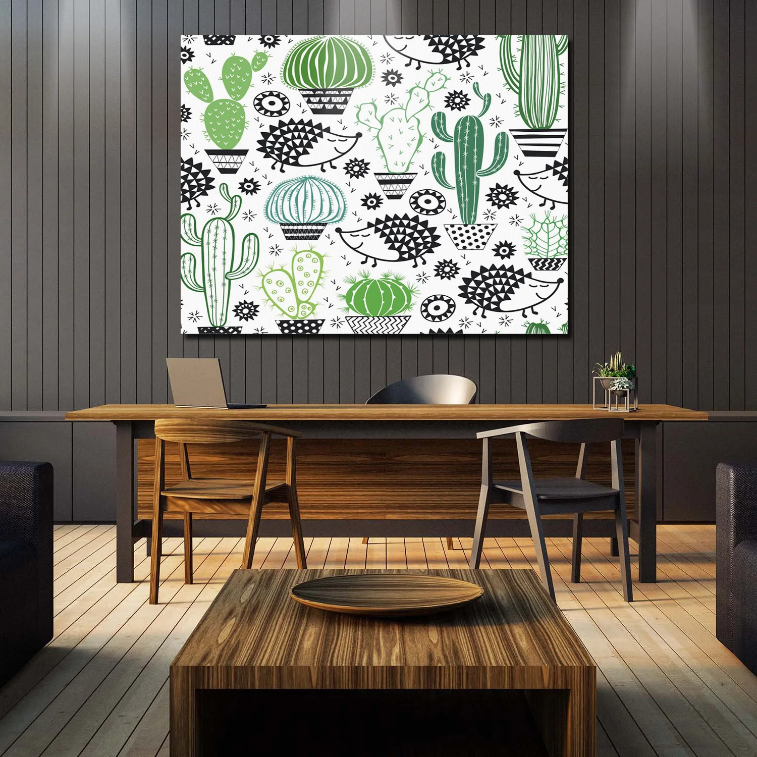 Краски по номерам Ежик и кактус мультфильм картины картина маслом Набор цифр