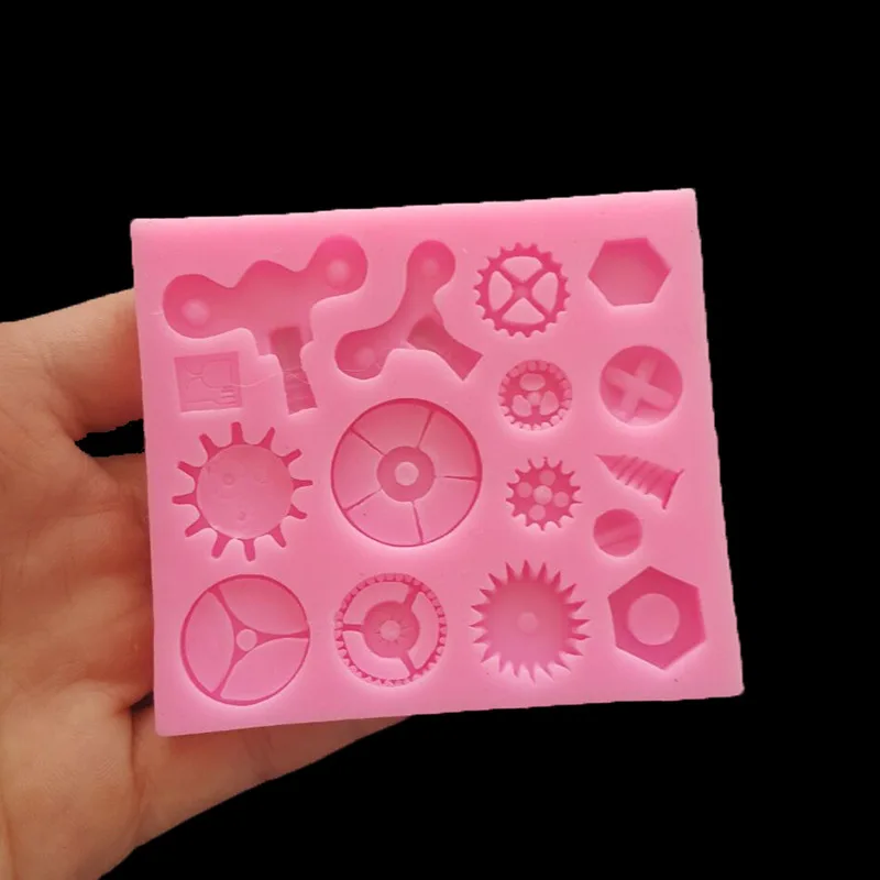 1 шт. механическая зубчатая шестерня для торта кайма мастики формы кухни