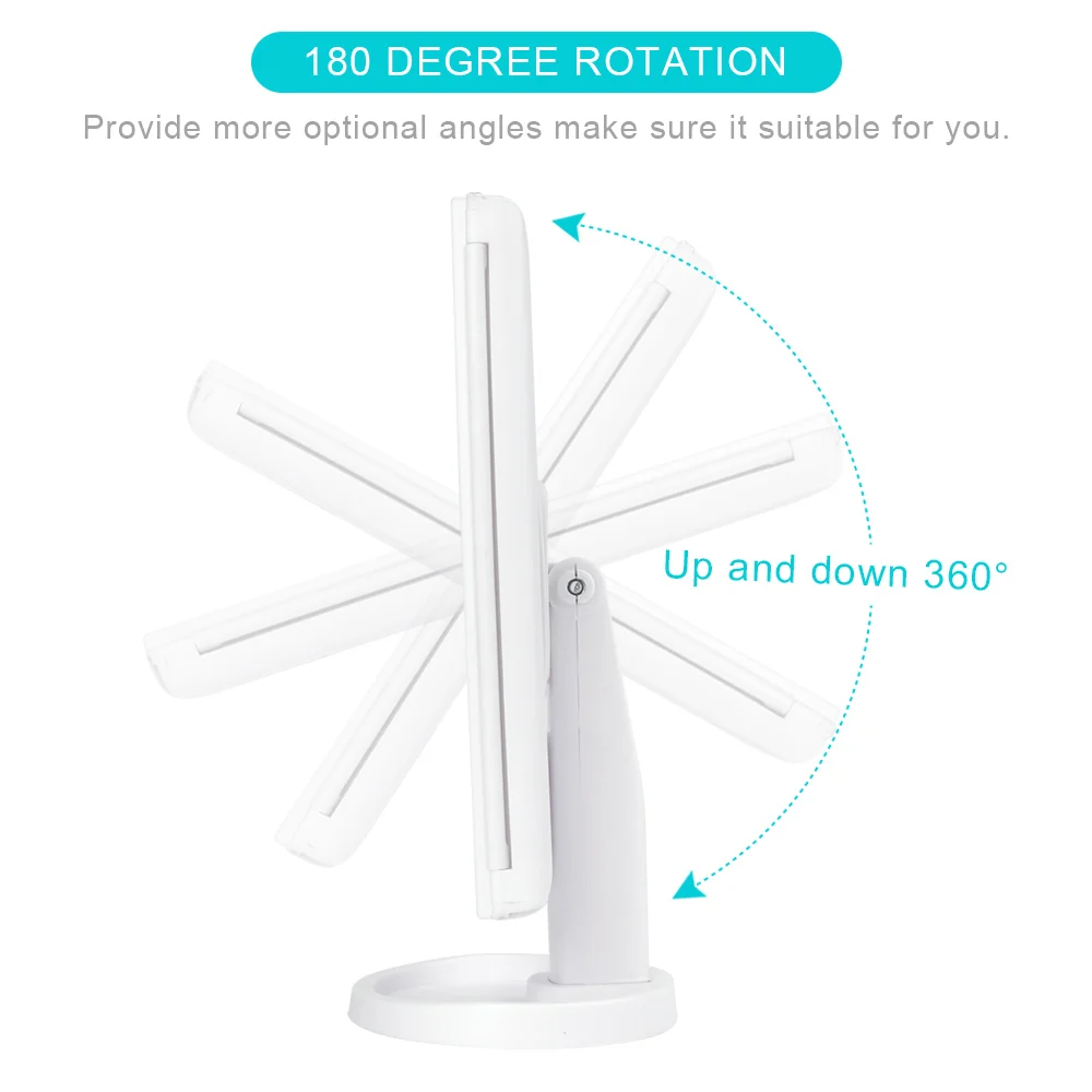 Зеркало для макияжа с 22 светодиодный светильник косметическое зеркало ручная