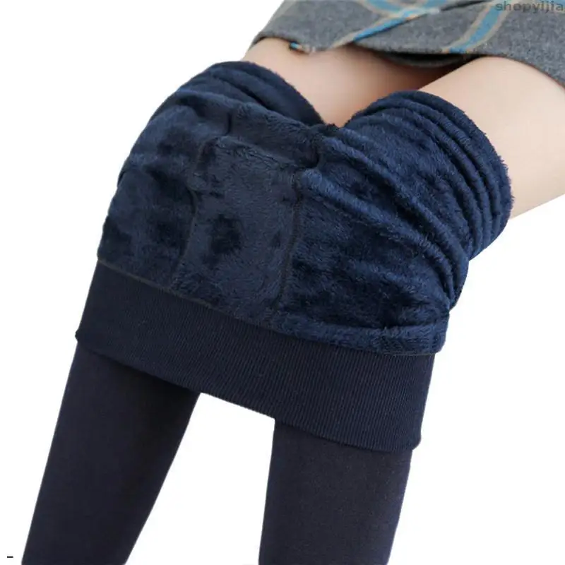 Женские теплые бархатные брюки леггинсы womenS 3XL большие размеры зимние модные с
