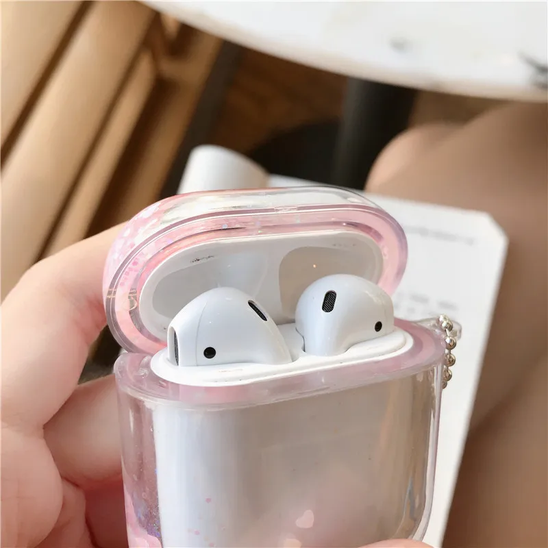 Чехол для наушников зыбучий песок защитный чехол Airpods 2 беспроводные наушники