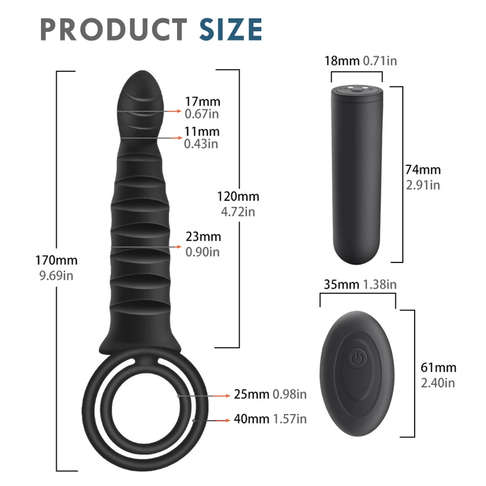 Double Penetration Anal Plug Dildo Vibrator Butt Sex Toys for Women Strapless Strap-on Vibrators Woman Shops | Красота и здоровье