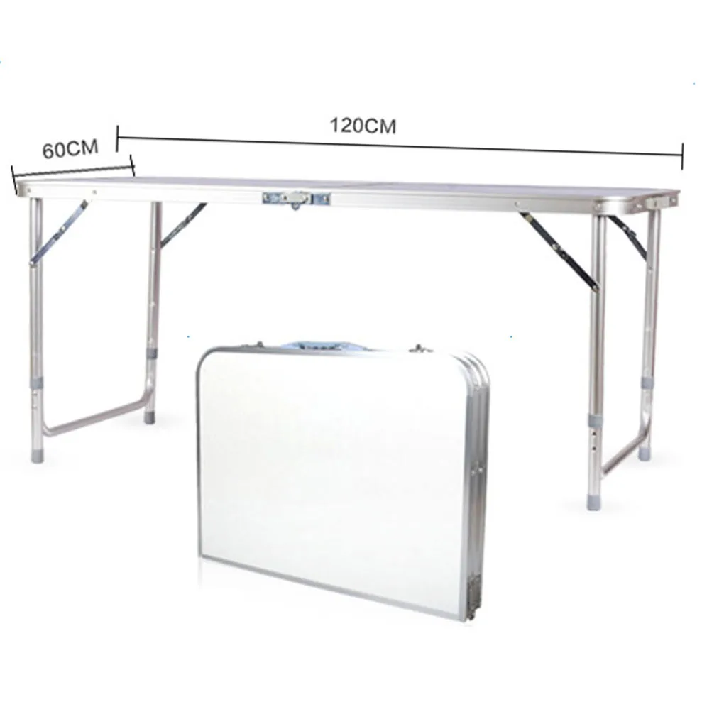 

Outdoor Folding Table Aluminium Alloy Foldable Portable Camping Picnic Outdoor Golden Desk