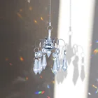Фотолюстра В Форме Призмы, граненые подвесные ювелирные украшения, стеклянный солнцезащитный светильник, декор для помещений и улицы