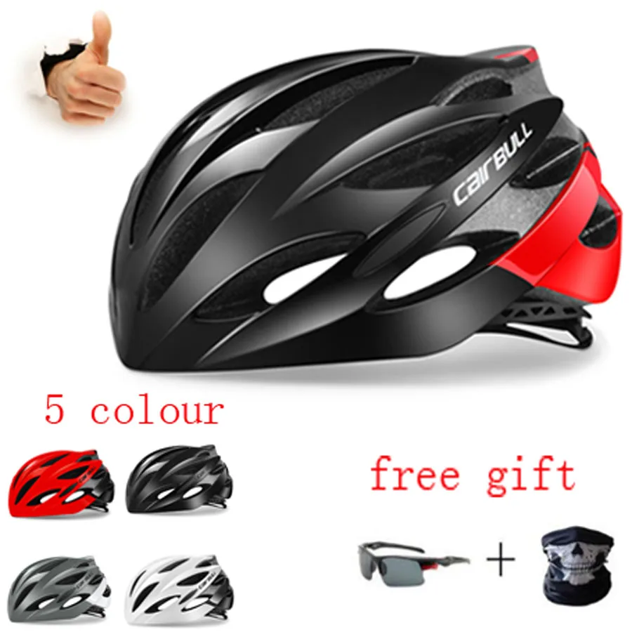 

Cairbull Ultralight Racing Cycling Helmet With Sunglasses Mtb Bicycle Helmet Mountain Road Bike Men Casco De Ciclismo
