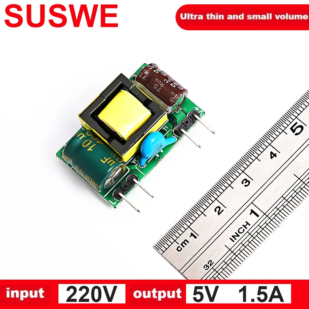 Over current / short circuit protection of 220 V to 5 V isolating switch board of AC-DC step-down power supply moduleSUSWE
