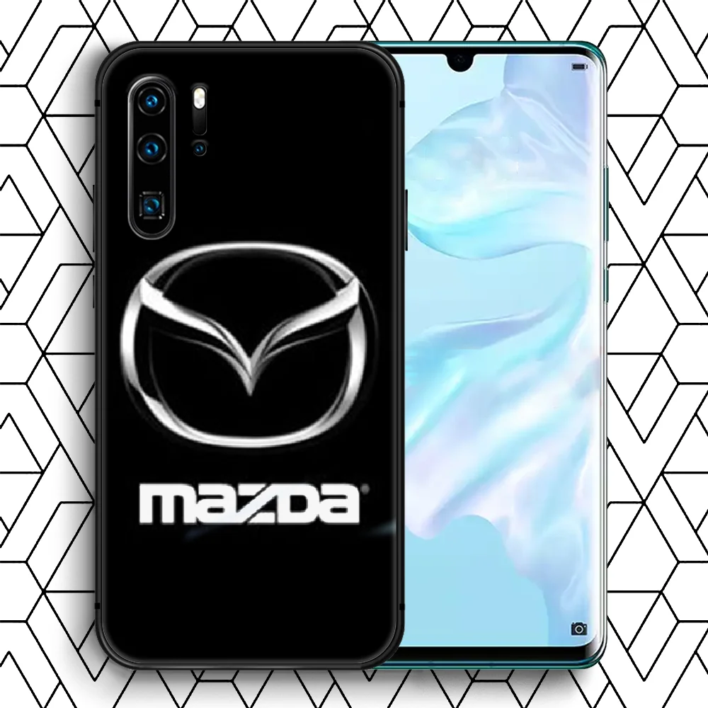 

Mazda Car Phone Case For Huawei P Mate Smart 10 20 30 40 Lite Z 2019 Pro black Prime Trend Cover 3D Cell Tpu Bumper Soft
