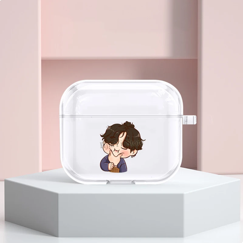 

Защитный чехол Jungkook для наушников Airpods 3 с милыми рисунками из мультфильмов, чехол для Airpods Pro 2/1