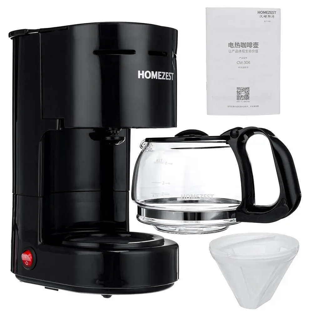 

650ml Household Electric Drip Coffee Maker Smart Auto Cup Coffee Machine Auto Keep Warm Coffee Machine For Home Office 220V