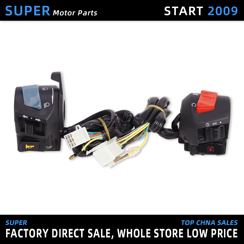 1 пара переключатель сигнала поворота мотоцикла кнопка управления рожком для Honda